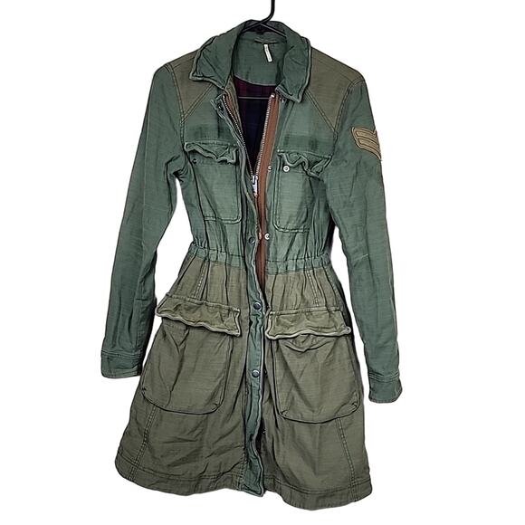 Free People Boho Parka Anorak Coat Jacket - Picture 1 of 15